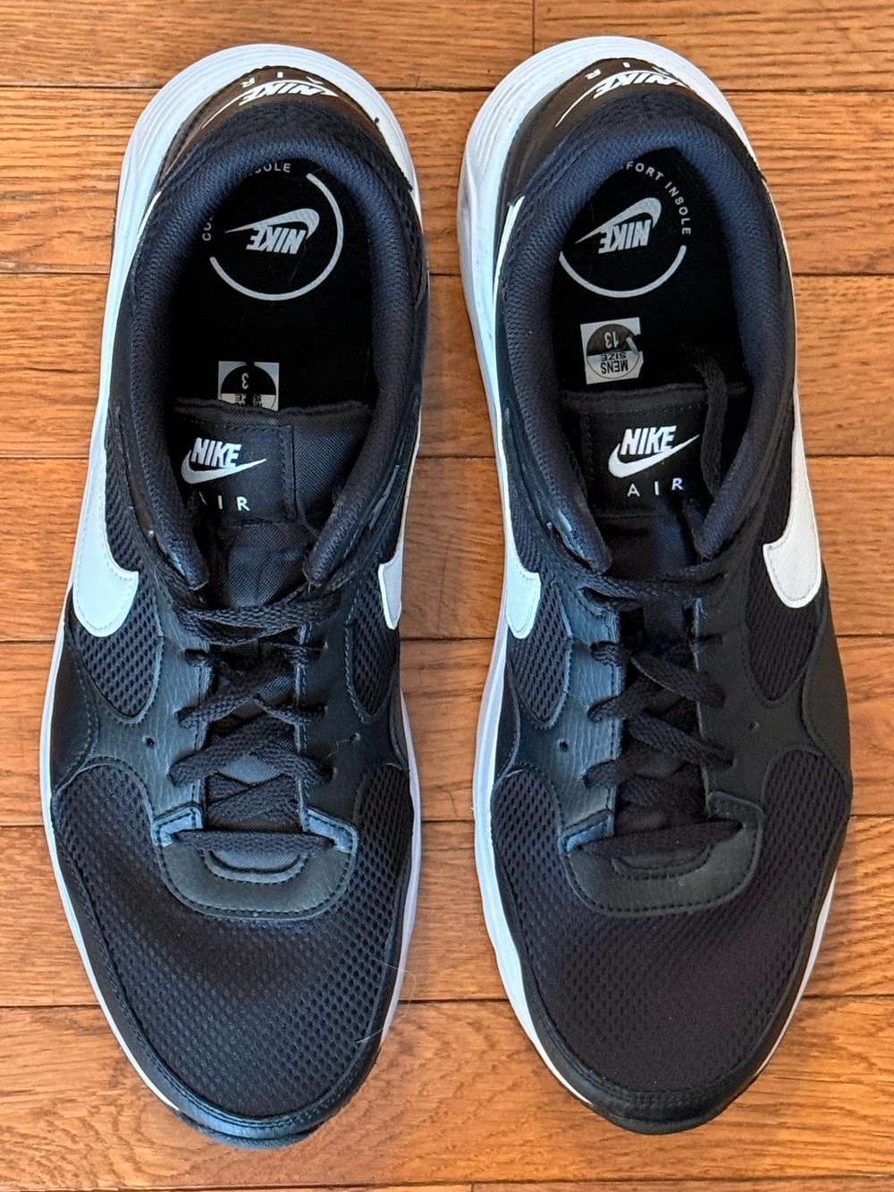 Nike Men's Air Max SC Shoes Black/White Size 13